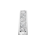 White gold Channel Set Princess Cut Diamond Eternity Band_106