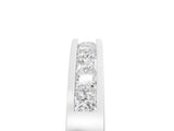 White gold Channel Set Princess Cut Diamond Eternity Band_29