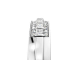 White gold Channel-Set Princess Cut Diamond Pavé Band_228