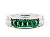 White gold Channel-Set Princess Cut Diamond Pavé Band_30