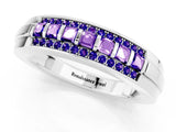 White gold Channel-Set Princess Cut Diamond Pavé Band_31
