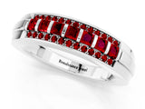 White gold Channel-Set Princess Cut Diamond Pavé Band_31