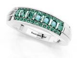 White gold Channel-Set Princess Cut Diamond Pavé Band_31