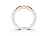 White gold Channel-Set Princess Cut Diamond Pavé Band_33