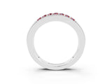 White gold Channel-Set Princess Cut Diamond Pavé Band_33