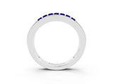 White gold Channel-Set Princess Cut Diamond Pavé Band_33