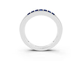 White gold Channel-Set Princess Cut Diamond Pavé Band_33