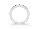 White gold Channel-Set Princess Cut Diamond Pavé Band_33
