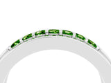 White gold Channel-Set Princess Cut Diamond Pavé Band_34