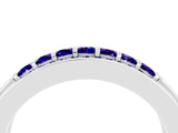 White gold Channel-Set Princess Cut Diamond Pavé Band_34