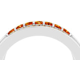 White gold Channel-Set Princess Cut Diamond Pavé Band_34