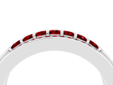 White gold Channel-Set Princess Cut Diamond Pavé Band_34