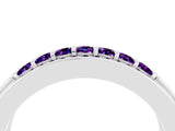 White gold Channel-Set Princess Cut Diamond Pavé Band_34