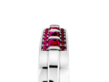 White gold Channel-Set Princess Cut Diamond Pavé Band_35