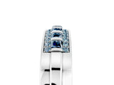 White gold Channel-Set Princess Cut Diamond Pavé Band_35