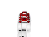 White gold Channel-Set Princess Cut Diamond Pavé Band_35