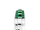 White gold Channel-Set Princess Cut Diamond Pavé Band_35