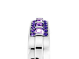 White gold Channel-Set Princess Cut Diamond Pavé Band_35