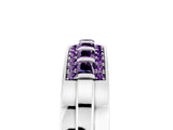 White gold Channel-Set Princess Cut Diamond Pavé Band_35