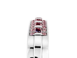 White gold Channel-Set Princess Cut Diamond Pavé Band_35