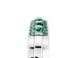 White gold Channel-Set Princess Cut Diamond Pavé Band_40