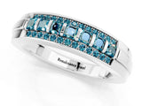 White gold Channel-Set Princess Cut Diamond Pavé Band_43