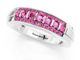 White gold Channel-Set Princess Cut Diamond Pavé Band_43