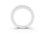 White gold Channel-Set Princess Cut Diamond Pavé Band_45