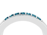 White gold Channel-Set Princess Cut Diamond Pavé Band_46