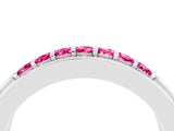 White gold Channel-Set Princess Cut Diamond Pavé Band_46