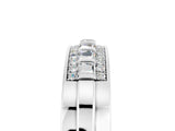 White gold Channel-Set Princess Cut Diamond Pavé Band_47