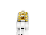 White gold Channel-Set Princess Cut Diamond Pavé Band_47