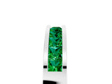 White gold Channel Set Princess Cut Emerald Eternity Band_41