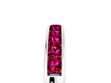 White gold Channel Set Princess Cut Garnet Eternity Band_11