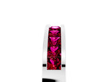 White gold Channel Set Princess Cut Garnet Eternity Band_29