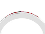 White gold Channel Set Princess Cut Ruby Eternity Band_10