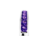 White gold Channel Set Princess Cut Tanzanite Eternity Band_11