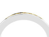 White gold Channel Set Princess Cut Yellow Sapphire Eternity Band_22
