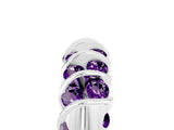 White gold Channel Set Round Amethyst Multi-Row Band_11