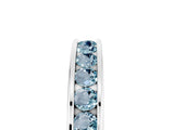 White gold Channel Set Round Aquamarine Eternity Band_11