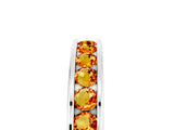 White gold Channel Set Round Citrine Eternity Band_11