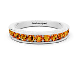 White gold Channel Set Round Citrine Eternity Band_6