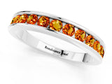 White gold Channel Set Round Citrine Eternity Band_7