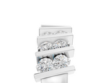 White gold Channel Set Round Diamond Anniversary Band with Vertical Prongs_17