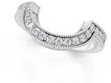 White gold Channel Set Round Diamond Chevron Band_13