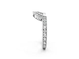 White gold Channel Set Round Diamond Chevron Band_14