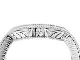 White gold Channel Set Round Diamond Chevron Band_16