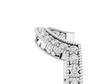 White gold Channel Set Round Diamond Chevron Band_17