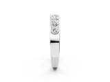White gold Channel Set Round Diamond Comfort Fit Band_14