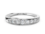 White gold Channel-Set Round Diamond Comfort Fit Band_2